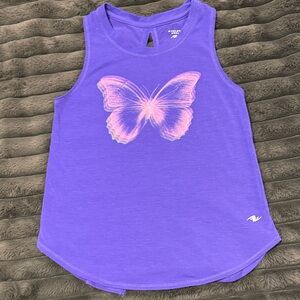 Athletic Works Kids Tank Top with Pink Butterfly